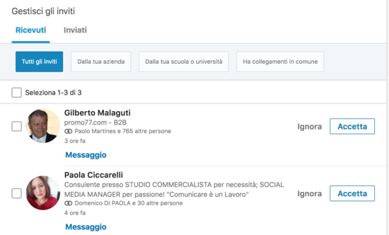 Università collegamento sito Web